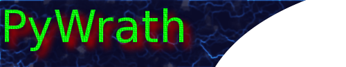 PyWrath banner. PyWrath is a play-by-email strategy game.